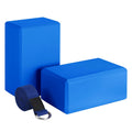 Conjunto de bloco e correia de ioga para mobilidade