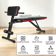 Banco de pesas plegable 6 en 1 para entrenamiento completo - Muscle Home