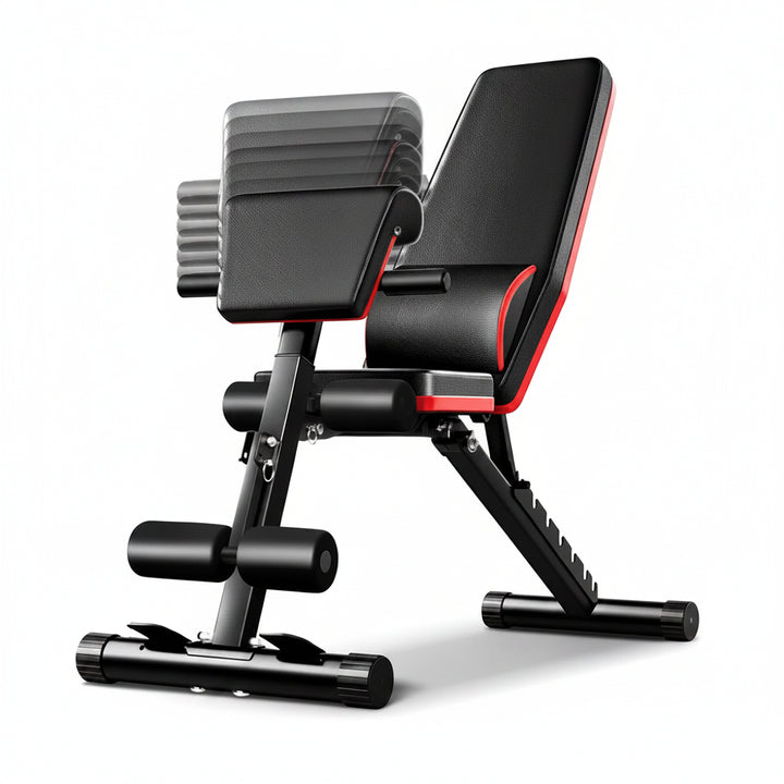 Banco de pesas plegable 6 en 1 para entrenamiento completo - Muscle Home