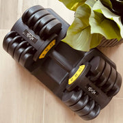 Mancuernas ajustables para entrenamiento de fuerza en casa - Muscle Home
