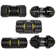 Mancuernas ajustables para entrenamiento de fuerza en casa - Muscle Home