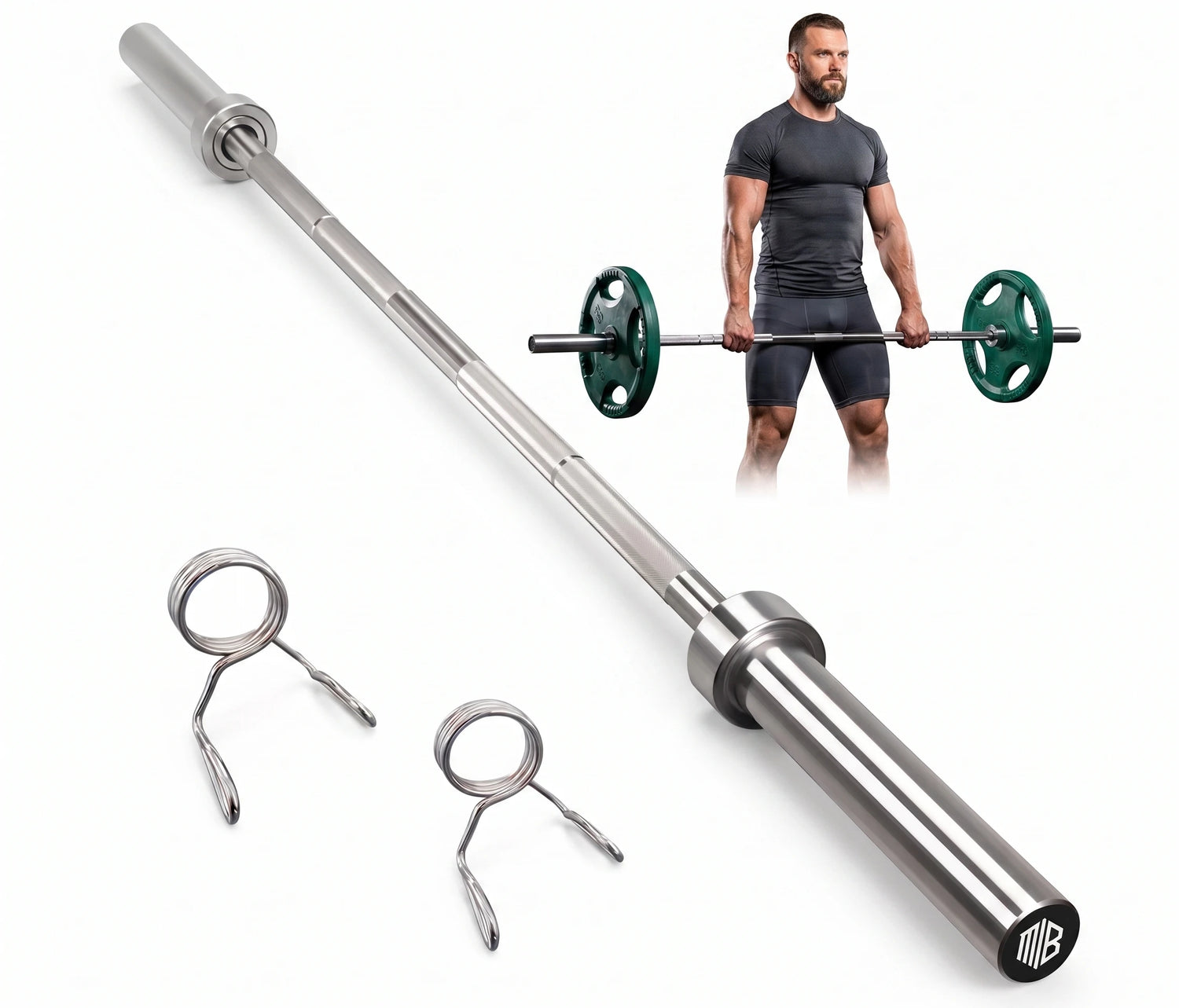 Barra Z para entrenamiento de brazos y fuerza - Muscle Home