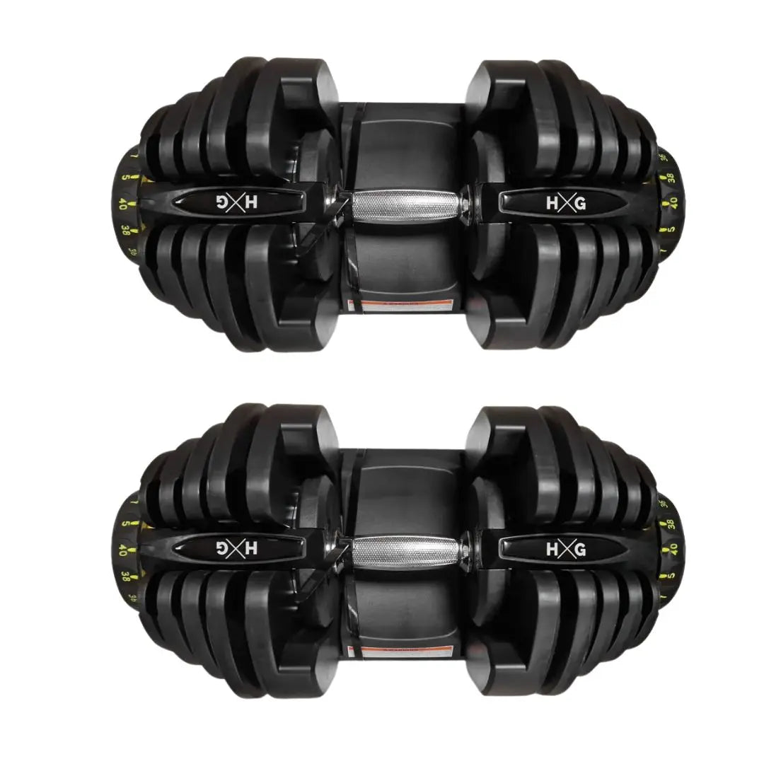 Mancuernas ajustables para entrenamiento de fuerza en casa - Muscle Home