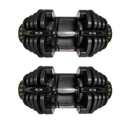 Mancuernas ajustables para entrenamiento de fuerza en casa - Muscle Home