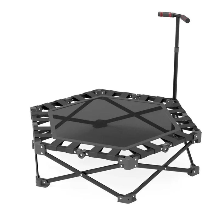 Trampolín fitness plegable con manillar ajustable - Muscle Home