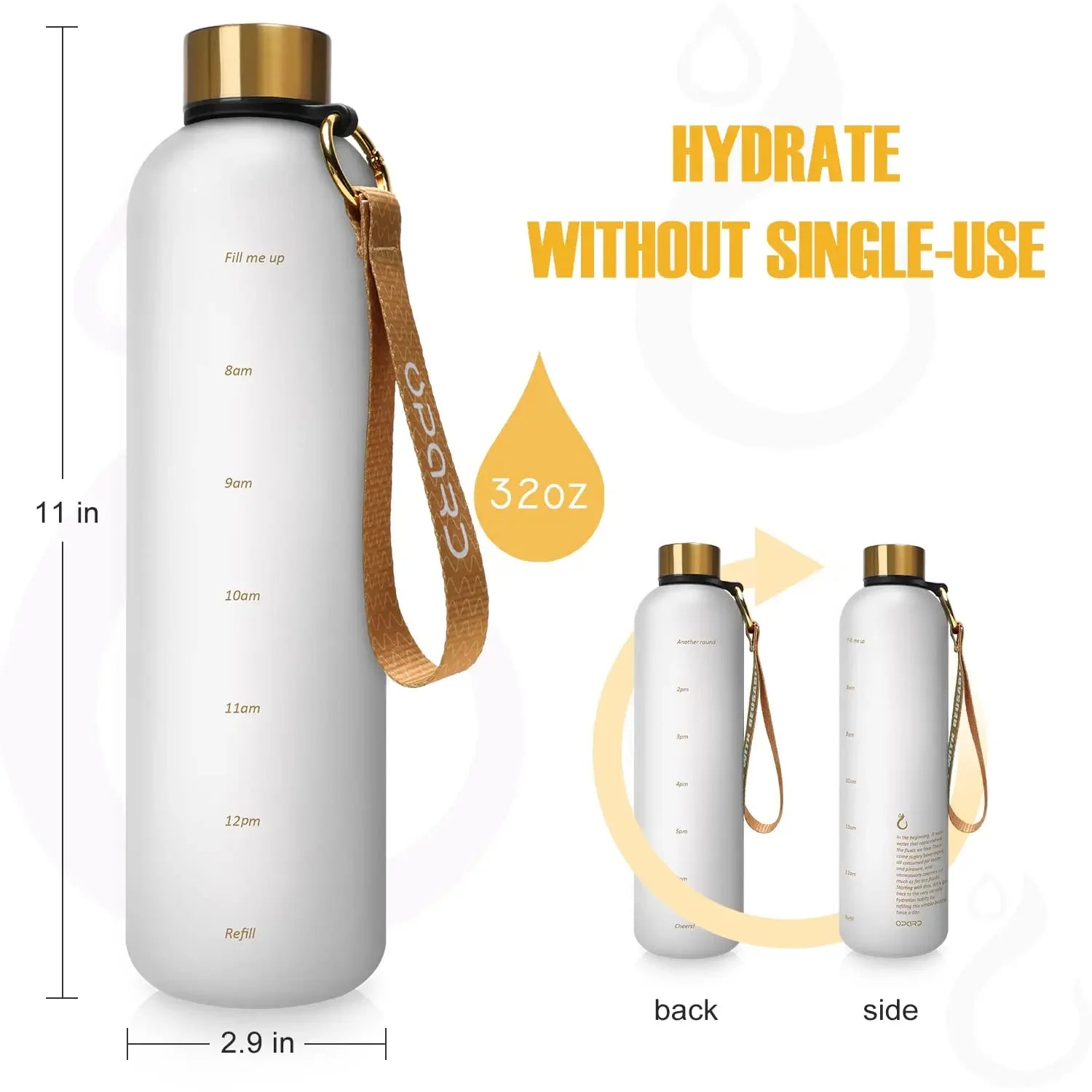 Botella deportiva para hidratación durante el entrenamiento - Muscle Home