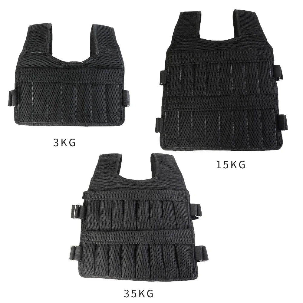 Chaleco lastrado ajustable para entrenamiento de fuerza - Muscle Home