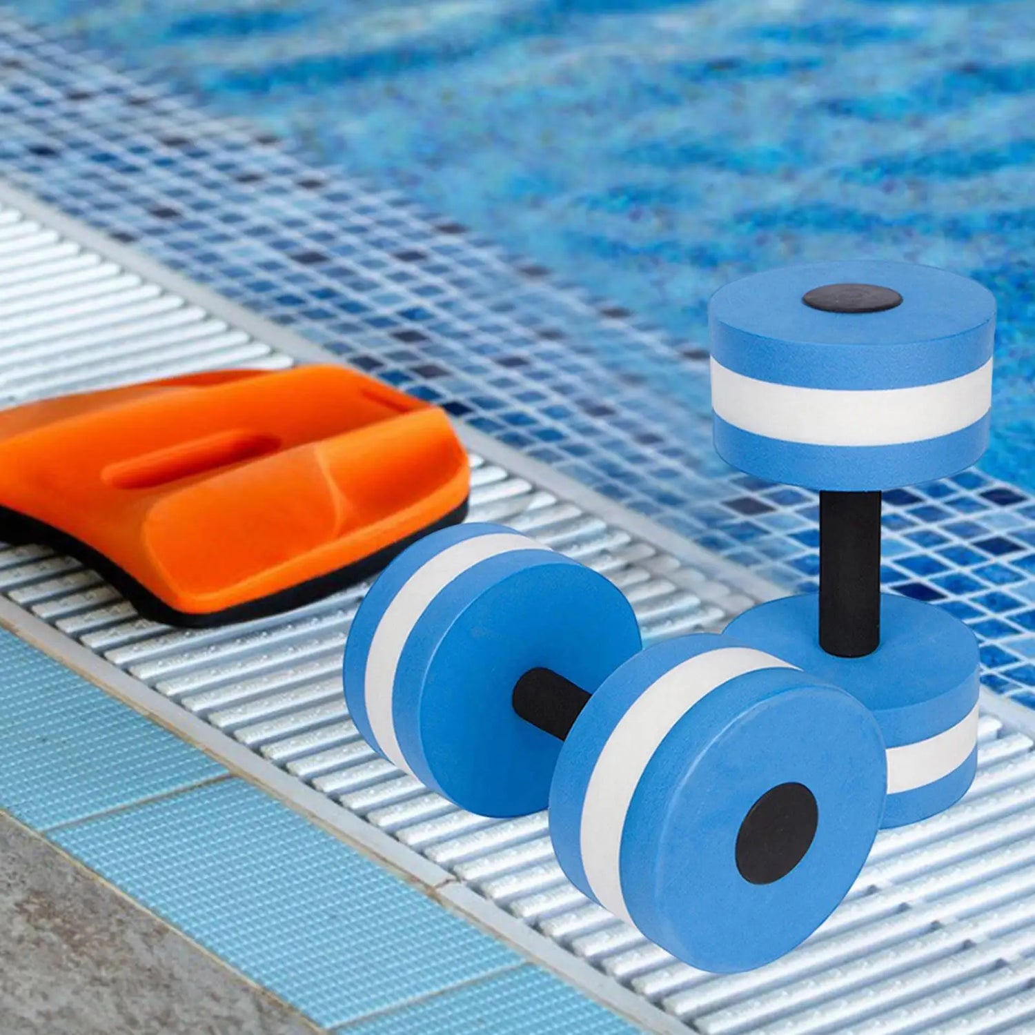 Mancuernas acuáticas de espuma para entrenamiento en piscina - Muscle Home