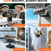 Soporte magnético para móvil con pinza 360° - Muscle Home