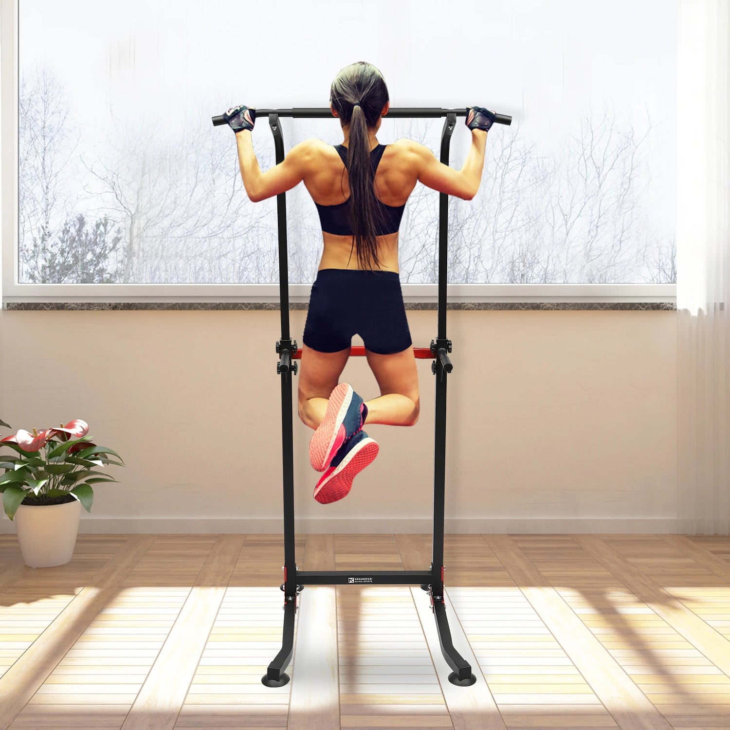 Estación de fondos ajustable para entrenamiento en casa - Muscle Home