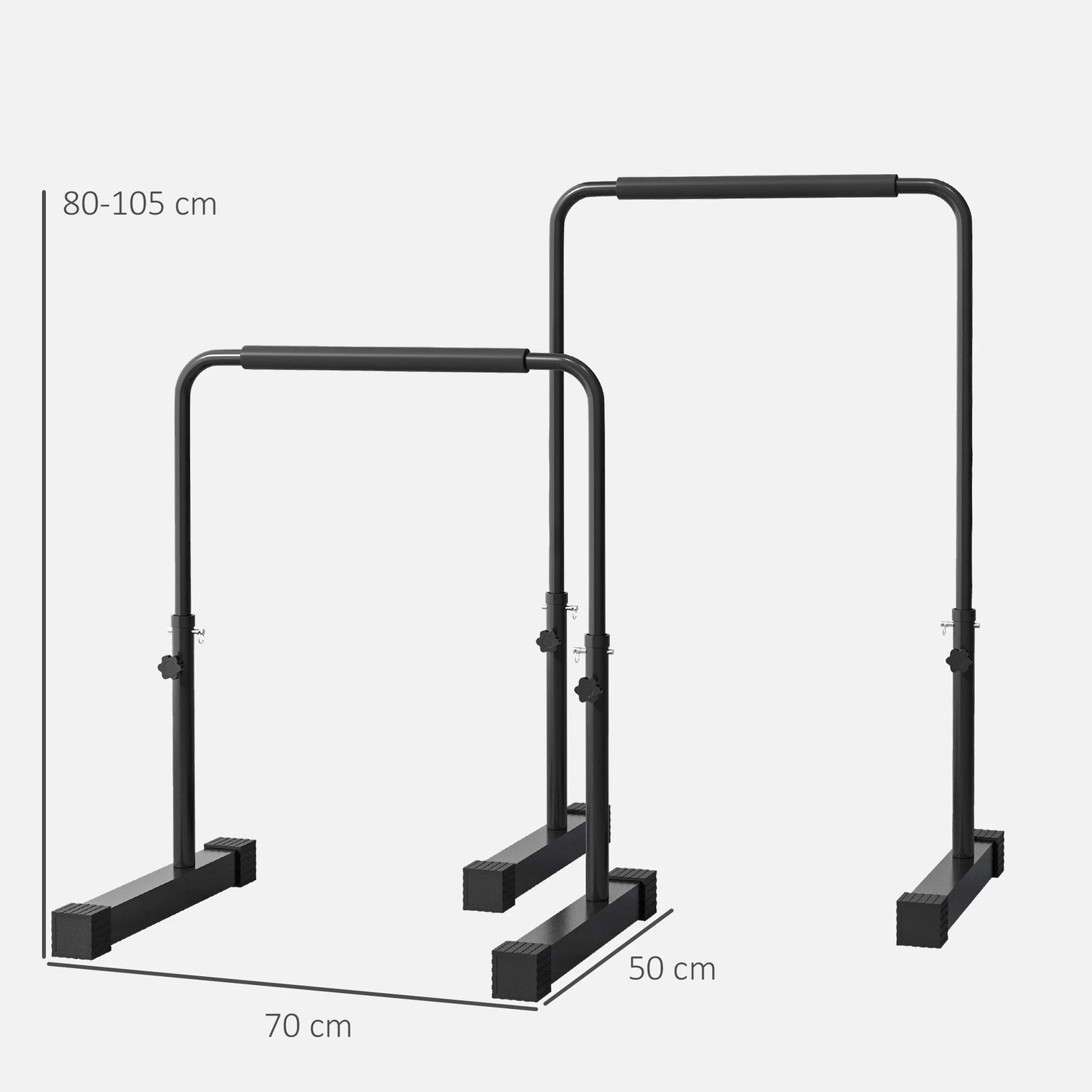 Paralelas ajustables para fondos y fuerza en casa - Muscle Home