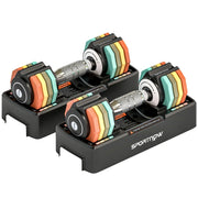 Mancuernas ajustables para entrenamiento de fuerza en casa - Muscle Home