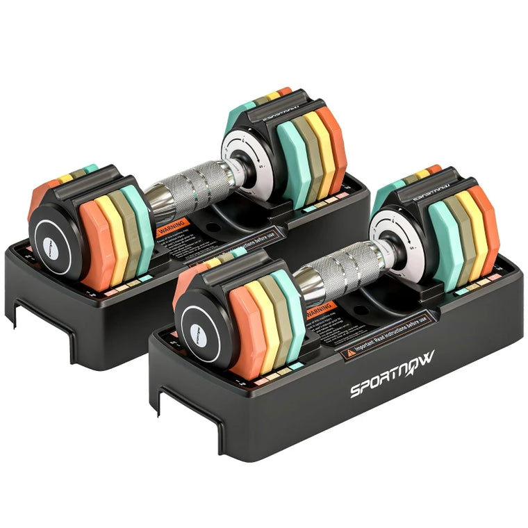 Mancuernas ajustables para entrenamiento de fuerza en casa - Muscle Home