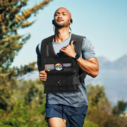 Chaleco lastrado ajustable 15,85 kg para fuerza - Muscle Home