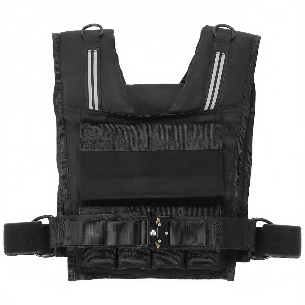 Chaleco lastrado ajustable 15,85 kg para fuerza - Muscle Home
