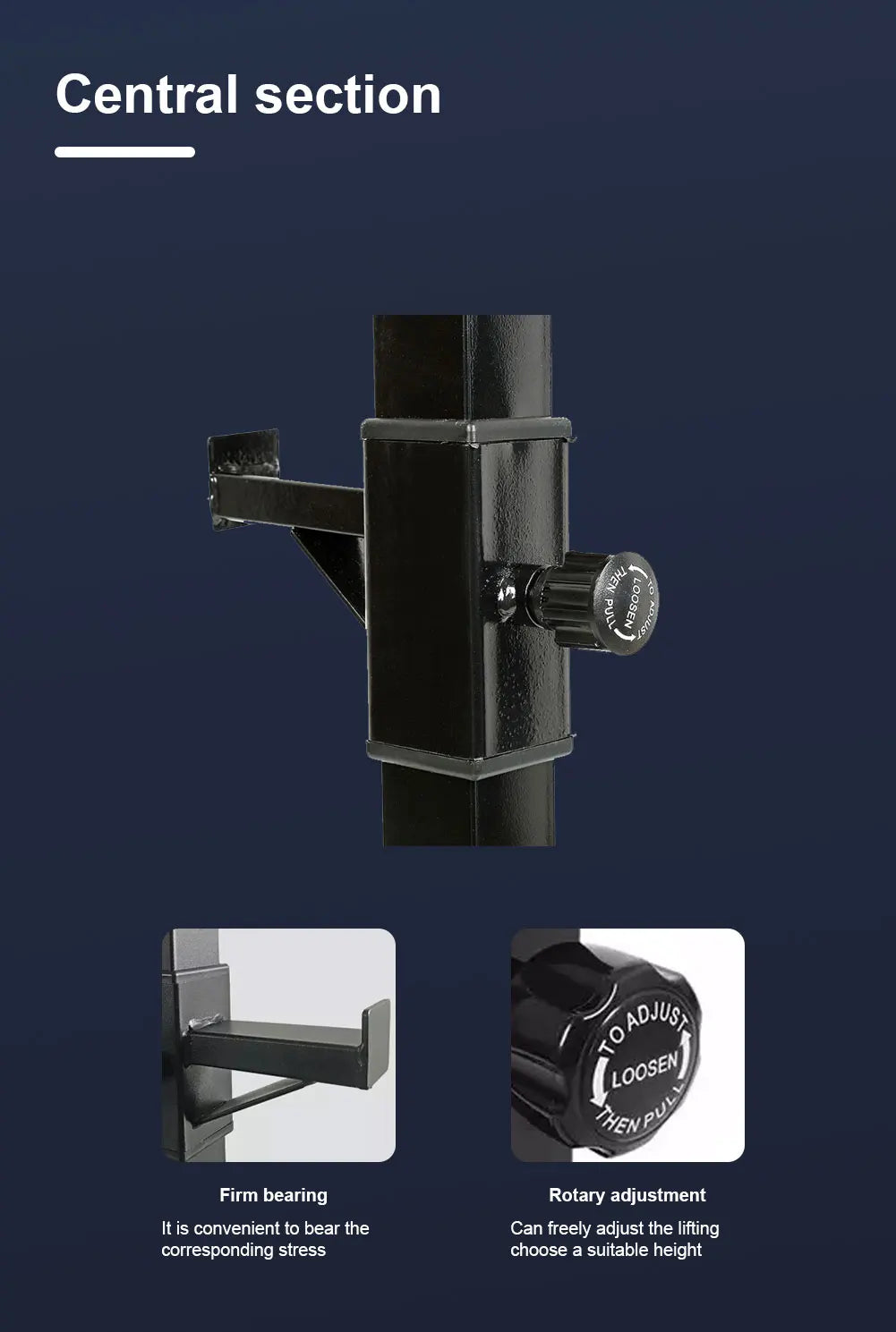 Soporte ajustable para barra de pesas - Muscle Home