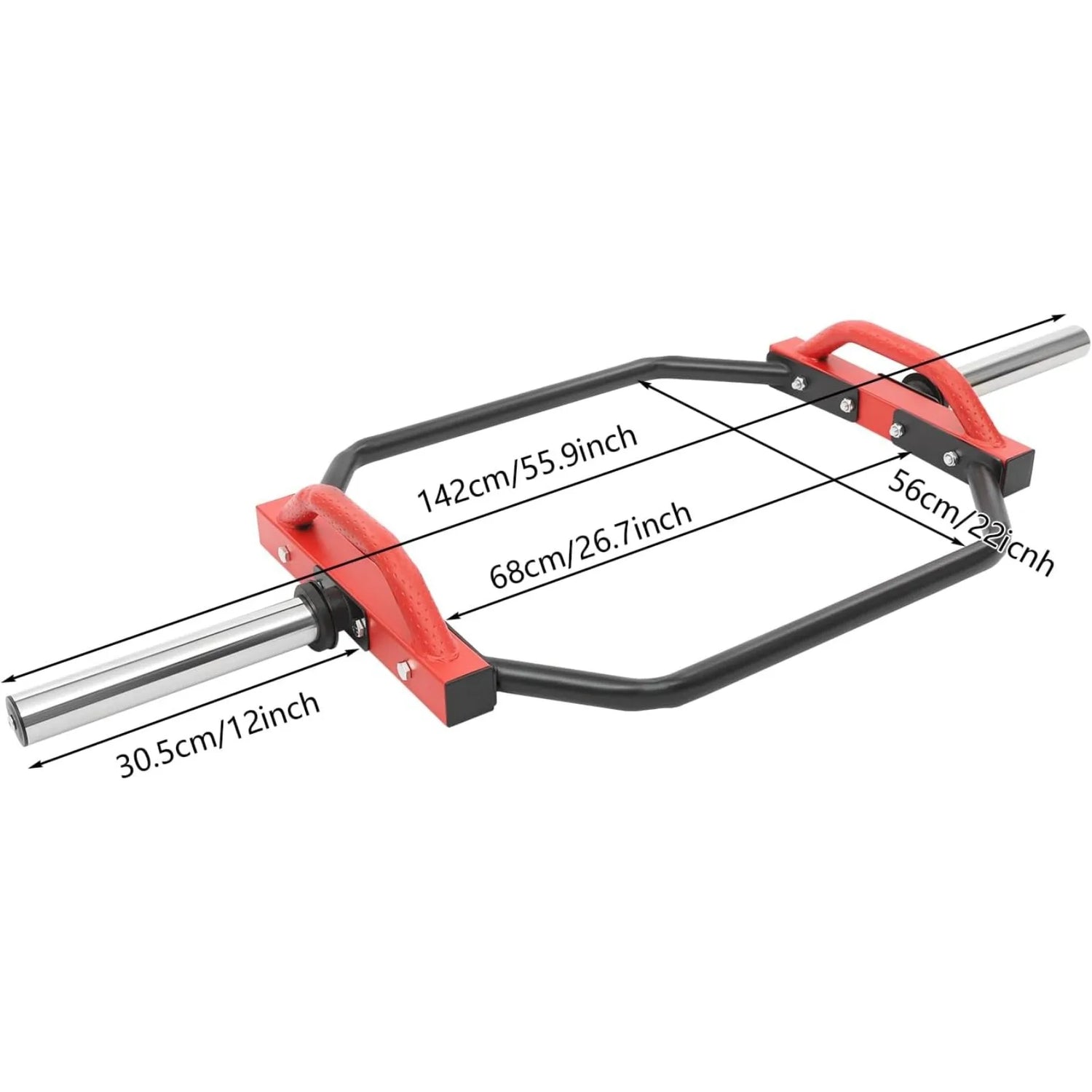 Barra hexagonal para peso muerto y fuerza - Muscle Home