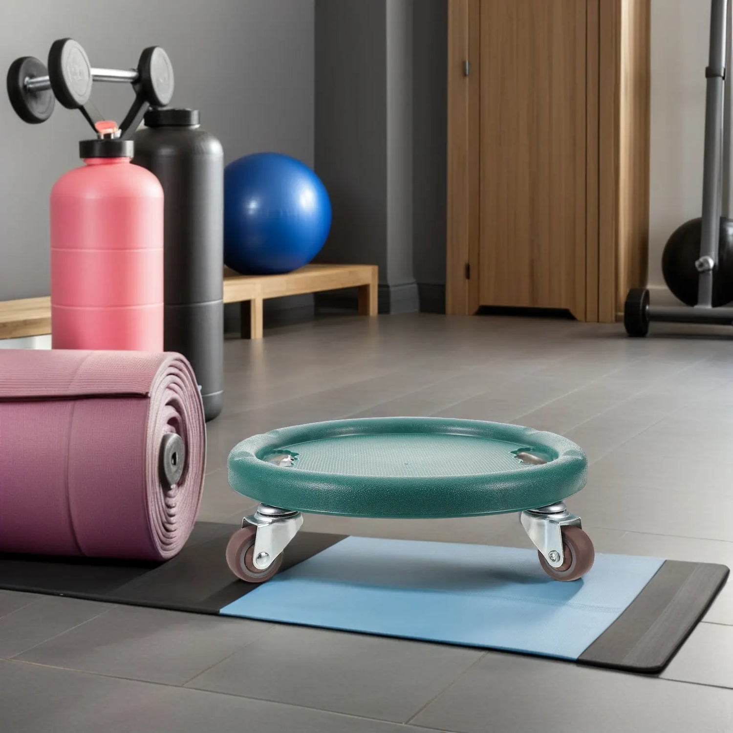 Rueda abdominal estable para entrenamiento de core - Muscle Home