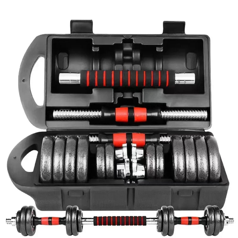 Set de mancuernas ajustables para entrenamiento de fuerza - Muscle Home