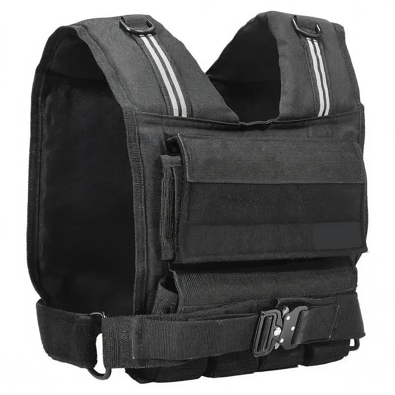 Chaleco lastrado ajustable 15,85 kg para fuerza - Muscle Home