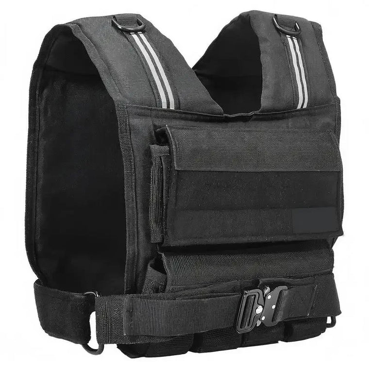 Chaleco lastrado ajustable 15,85 kg para fuerza - Muscle Home