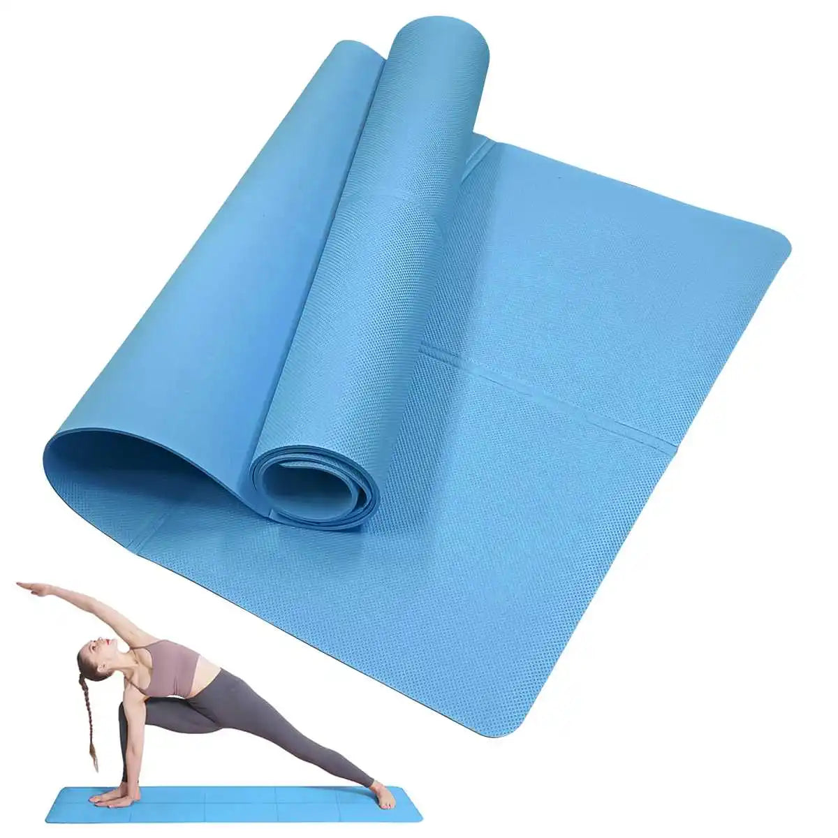 Esterilla de yoga antideslizante para pilates y movilidad - Muscle Home