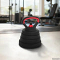 Conjunto 4 em 1 haltere, barra e kettlebell 30 kg