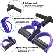 Tensor de resistencia con pedales para entrenamiento completo - Muscle Home