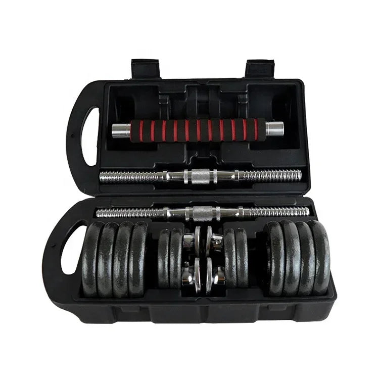 Set de mancuernas ajustables para entrenamiento de fuerza - Muscle Home