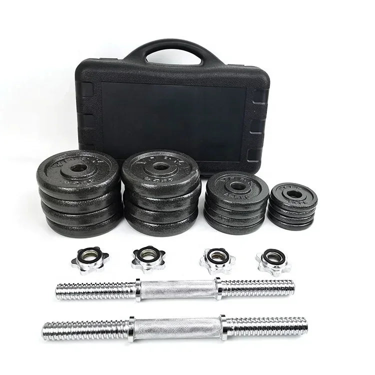 Set de mancuernas ajustables para entrenamiento de fuerza - Muscle Home