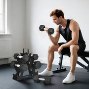 Set de 6 mancuernas hexagonales antideslizantes - Muscle Home
