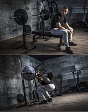 Soporte ajustable para barra de pesas - Muscle Home