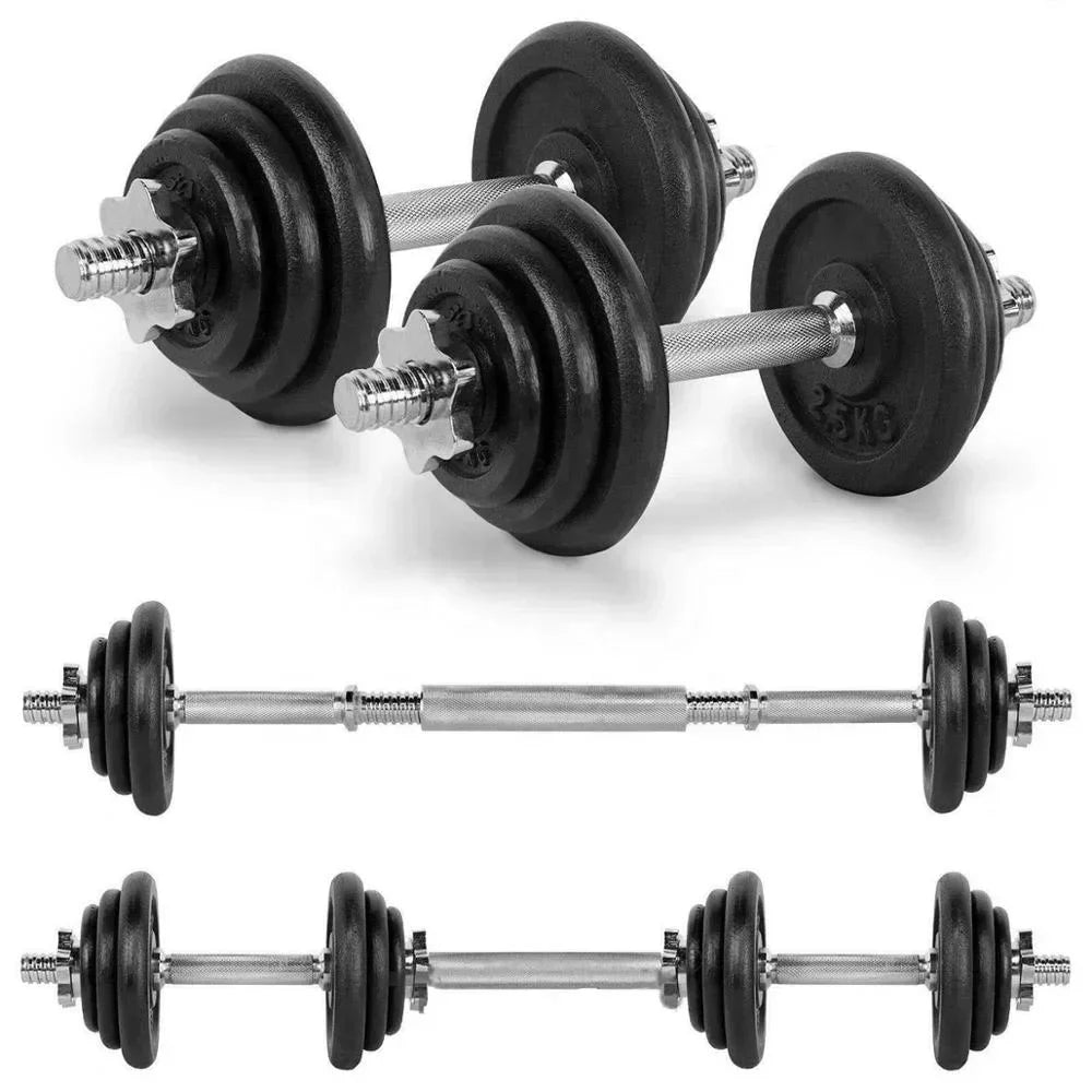 Set de mancuernas ajustables para entrenamiento de fuerza - Muscle Home