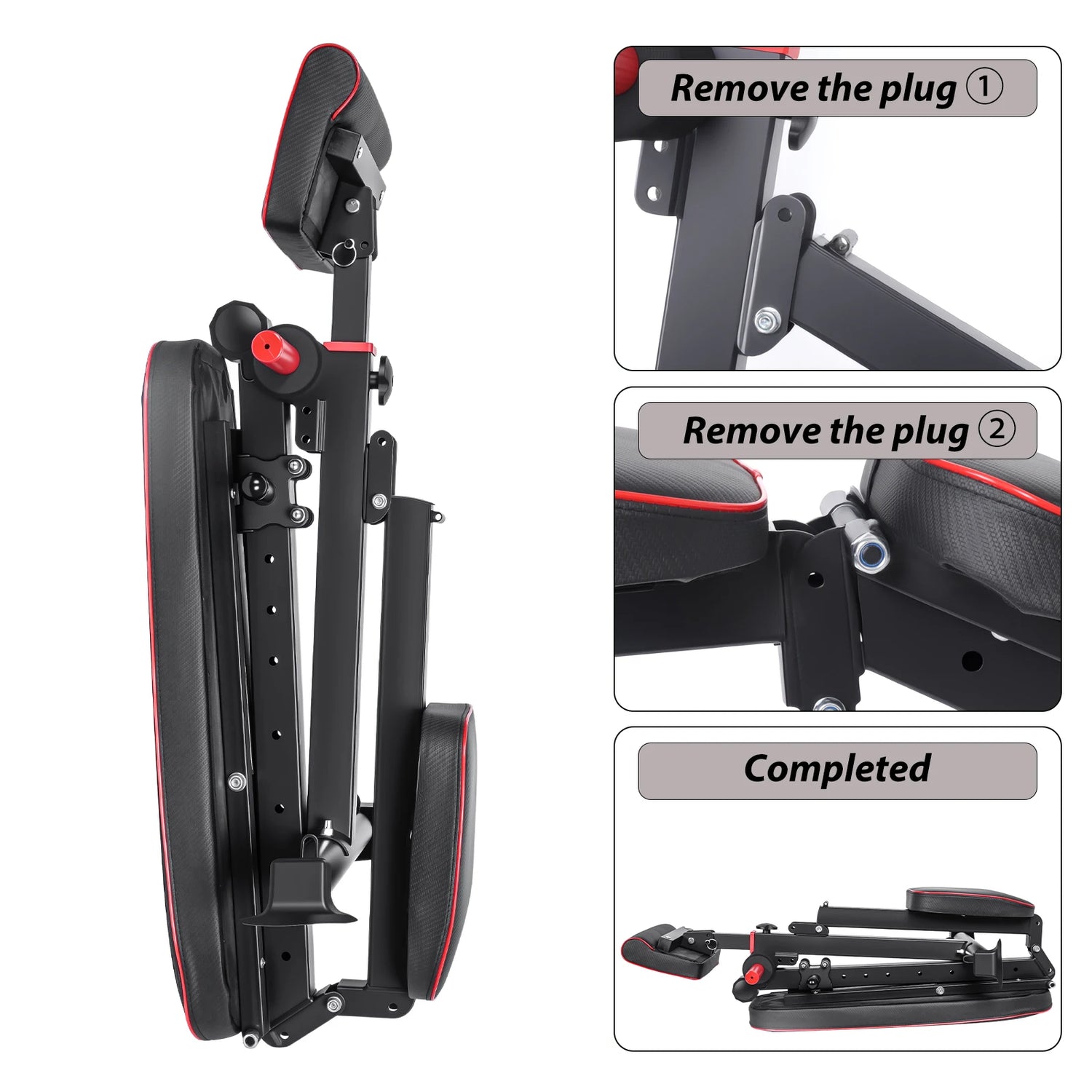 Banco de pesas ajustable con bandas de resistencia - Muscle Home