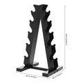 Rack de halteres de 5 níveis com capacidade de 100 kg