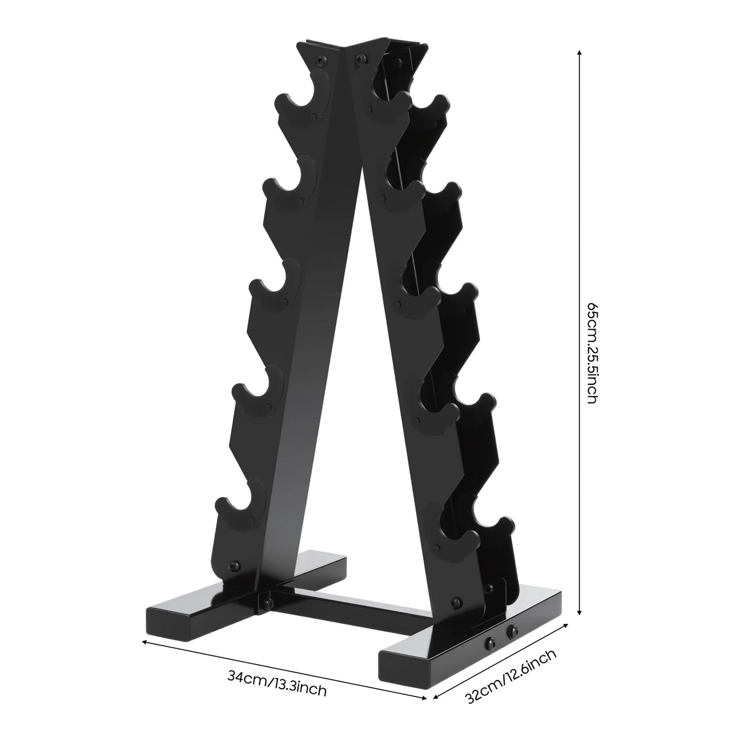 Rack de mancuernas de 5 niveles con capacidad 100 kg - Muscle Home
