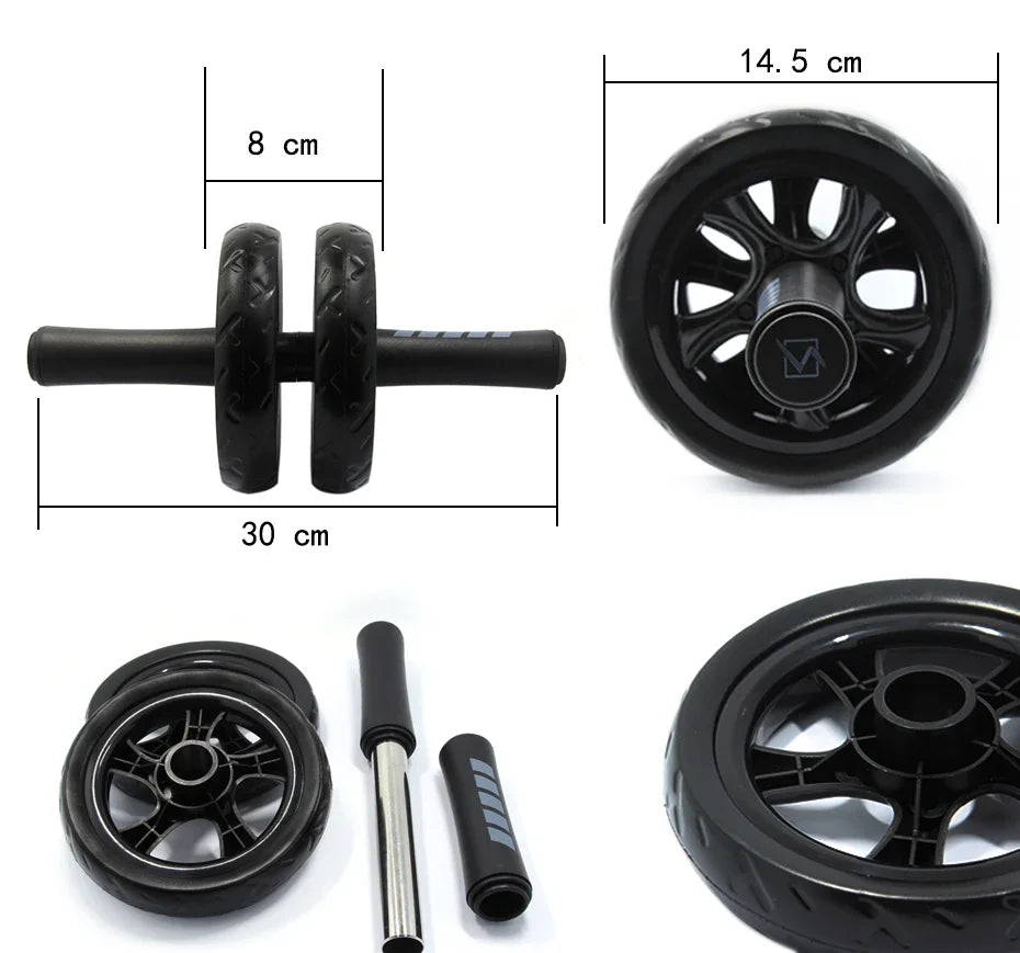 Rueda abdominal estable para entrenamiento de core - Muscle Home