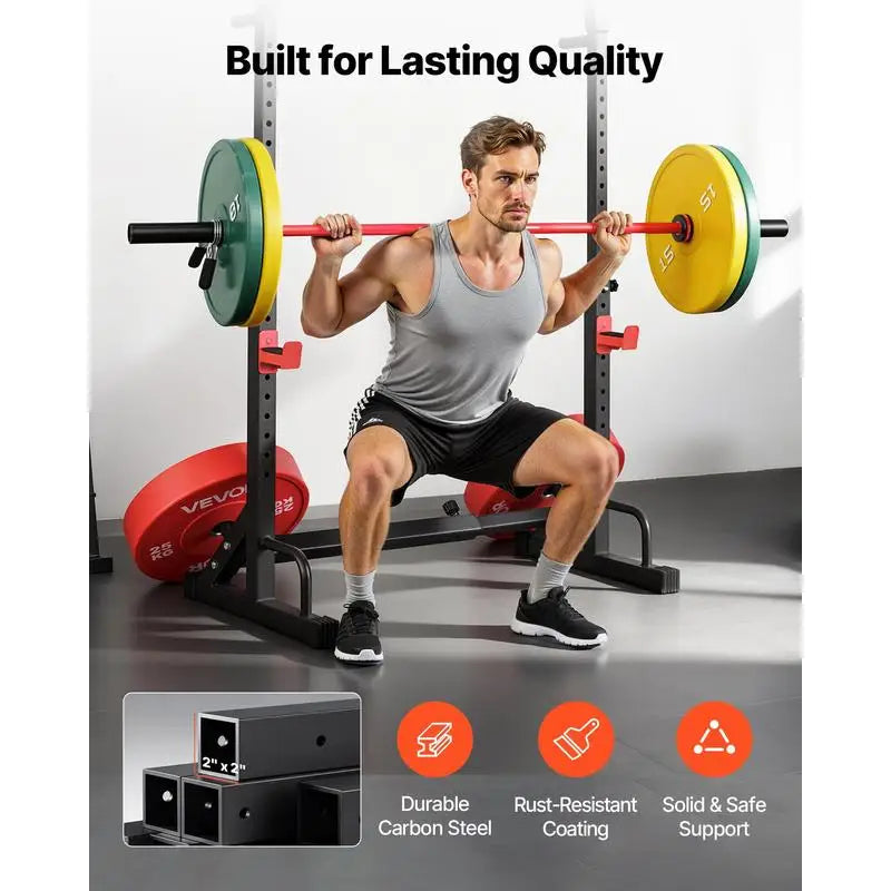 Jaula de potencia ajustable para entrenamiento en casa - Muscle Home