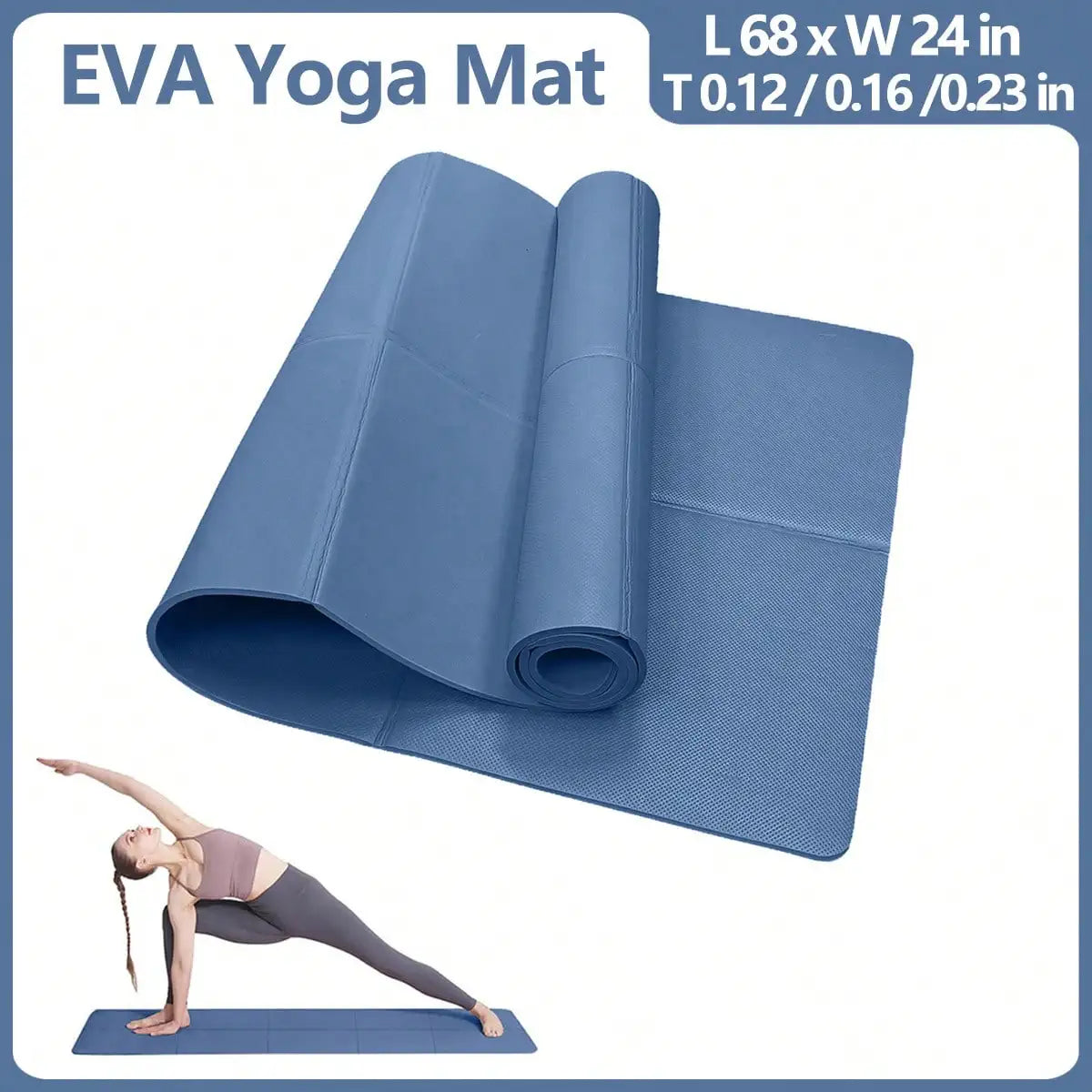 Esterilla de yoga antideslizante para pilates y movilidad - Muscle Home
