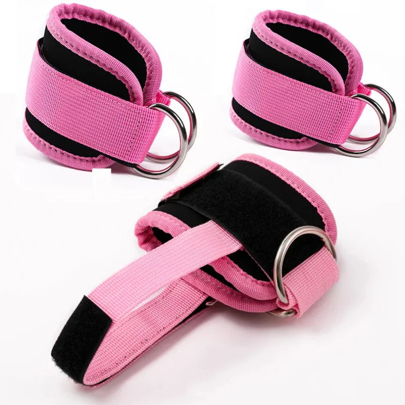 Tobilleras para polea y entrenamiento de piernas - Muscle Home