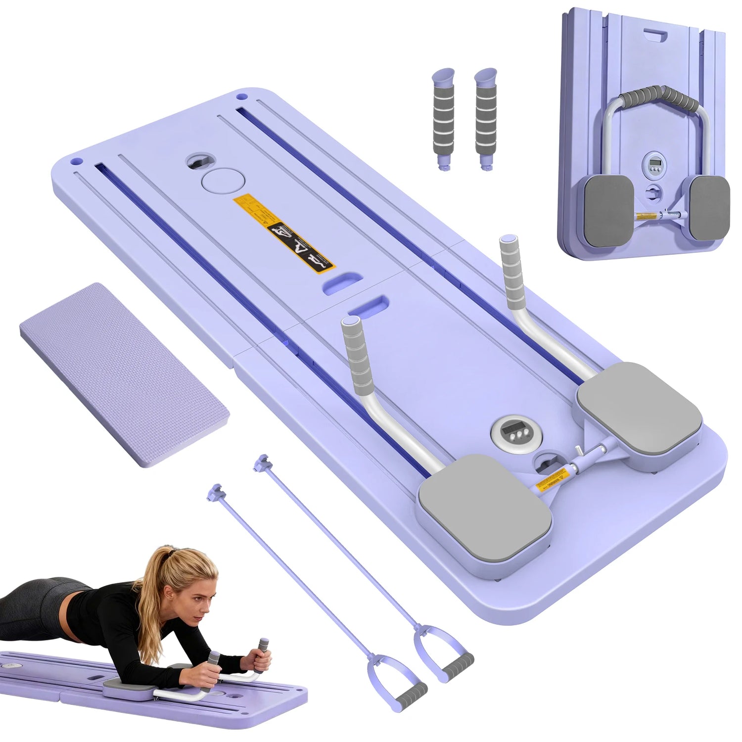 Tabla fitness plegable para core, flexiones y pilates - Muscle Home