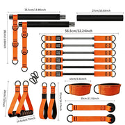 Set de bandas de resistencia para entrenamiento de fuerza - Muscle Home