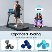Rack de mancuernas de 5 niveles con capacidad 100 kg - Muscle Home