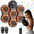 Máquina de boxe musical de parede com luvas