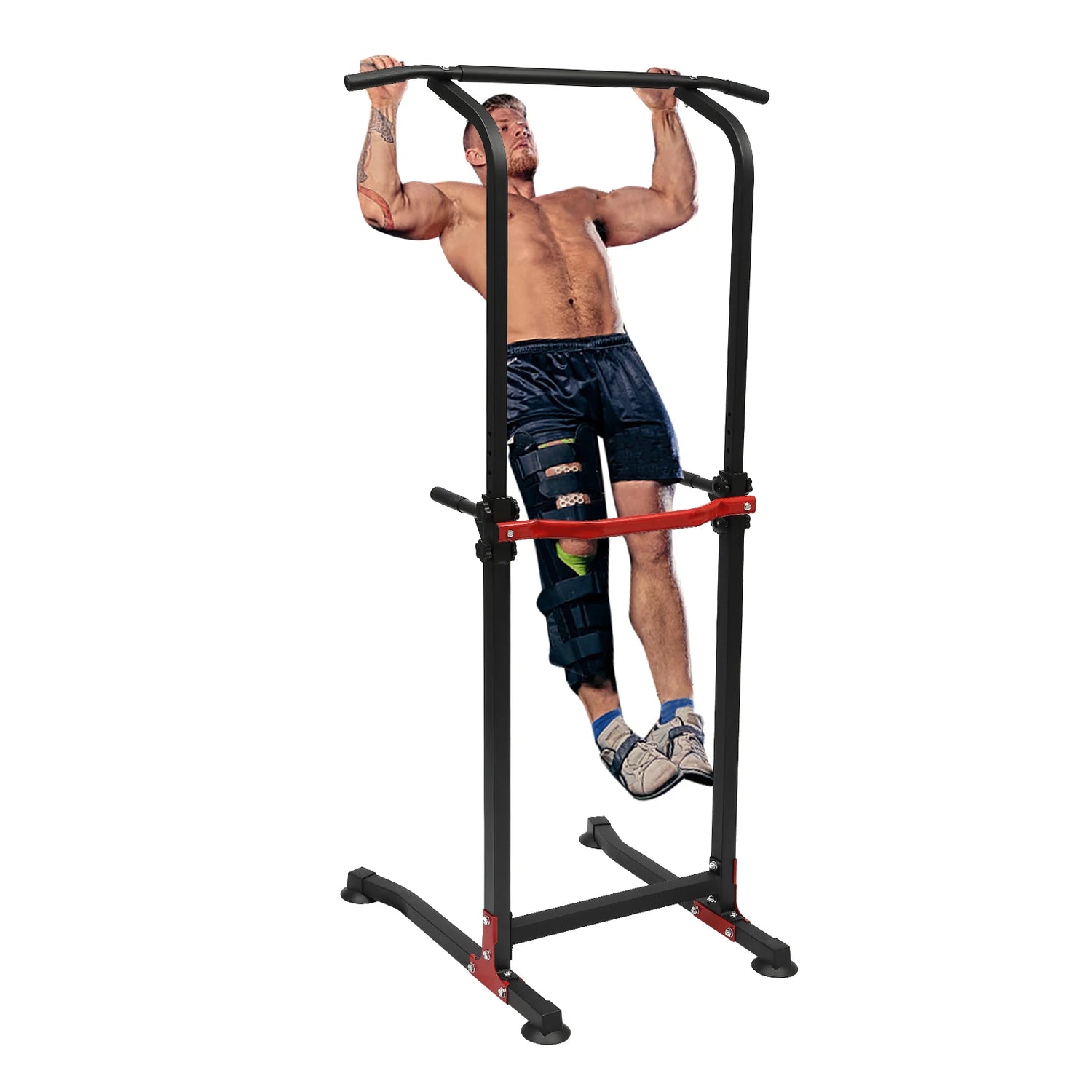 Estación de dominadas y fondos para entrenamiento en casa - Muscle Home