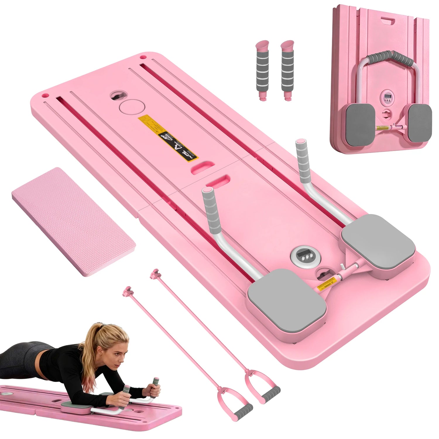 Tabla fitness plegable para core, flexiones y pilates - Muscle Home