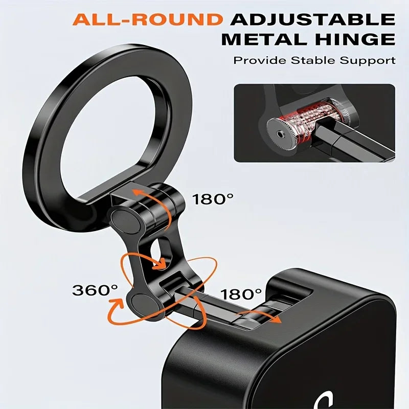 Soporte magnético para móvil con pinza 360° - Muscle Home