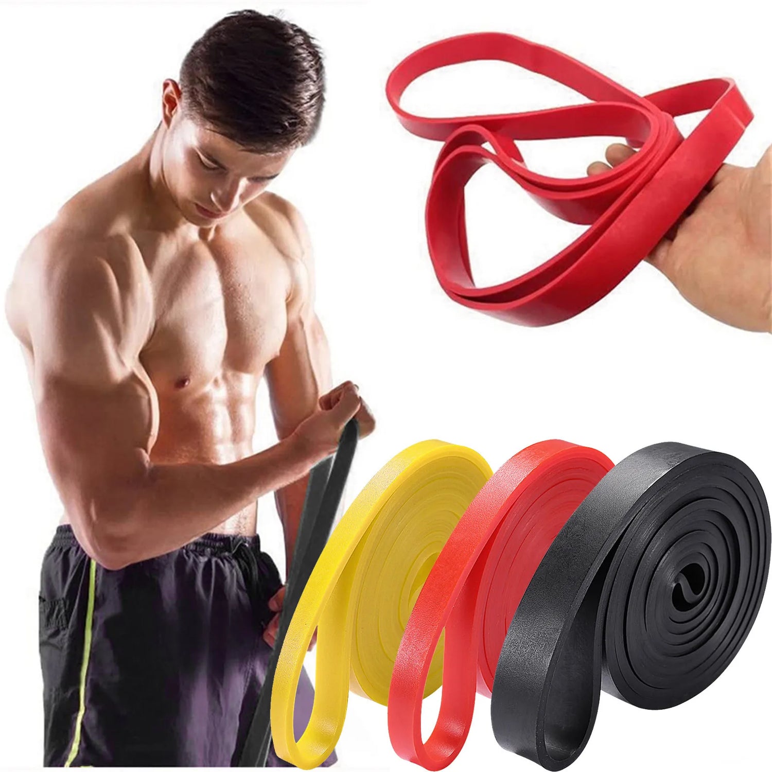 Banda elástica de resistencia para entrenamiento en casa - Muscle Home