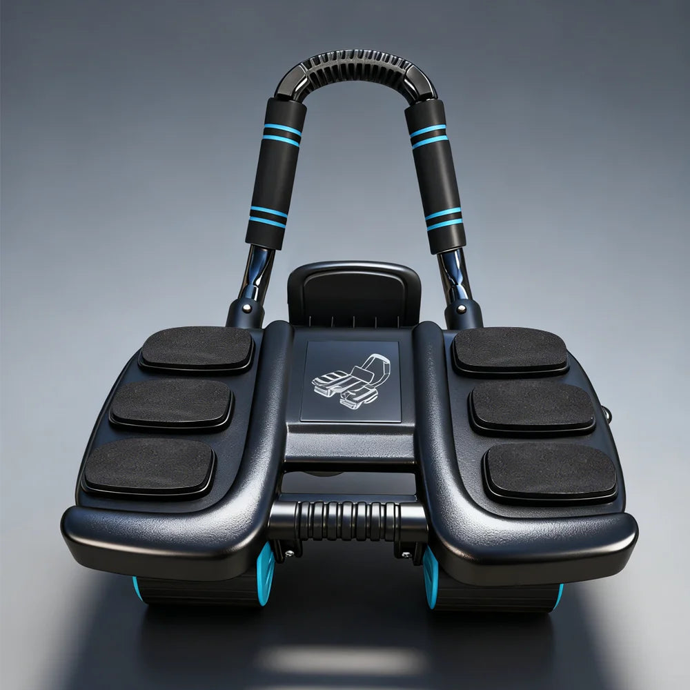 Rueda abdominal con retorno para entrenamiento de core - Muscle Home