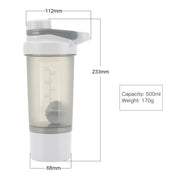 Shaker deportivo para proteína y entrenamiento - Muscle Home